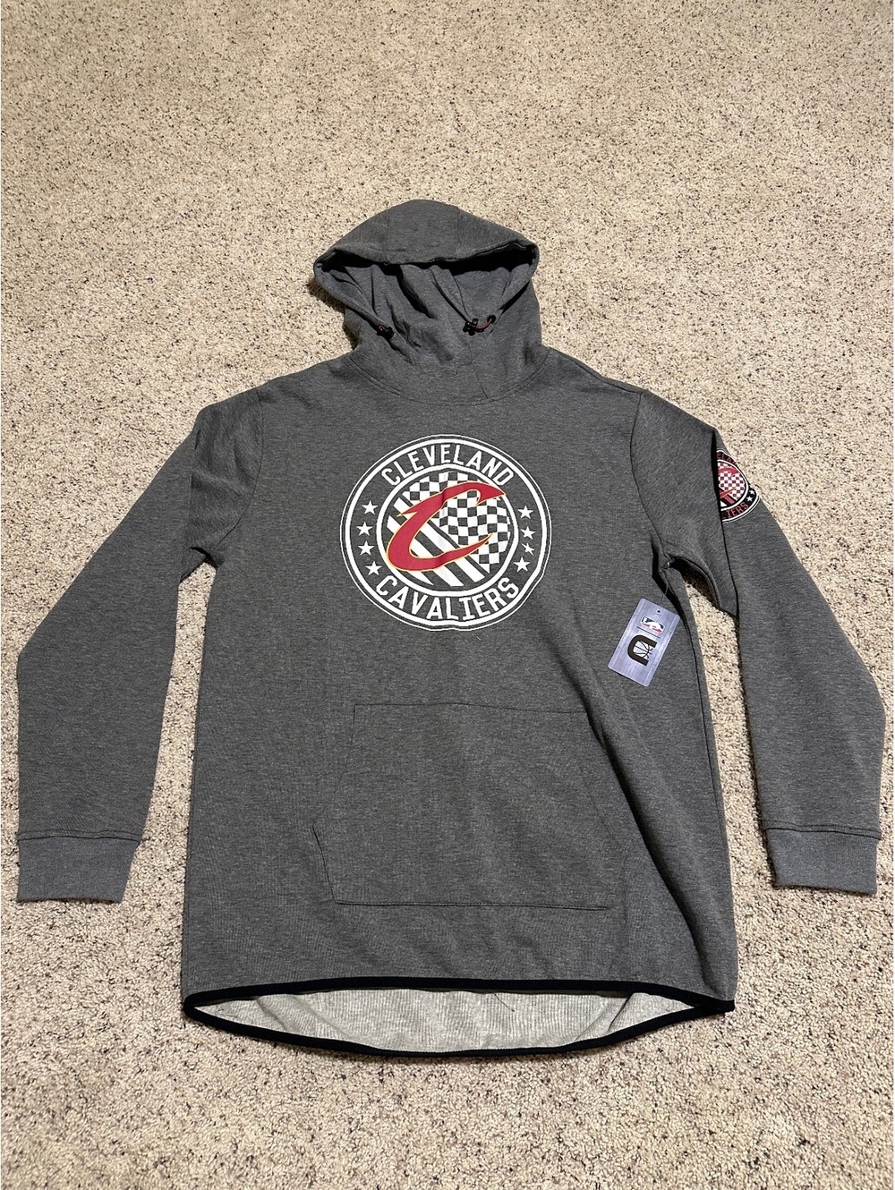 NBA Cleveland Cavaliers Gray Pullover Hoodie Large